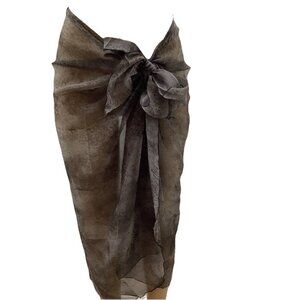 Zuliana Animal Print Long Sarong O/S New With Tags